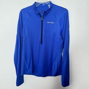 pearl izumi blue pullover size large